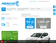 Tablet Screenshot of abacuscars.eu